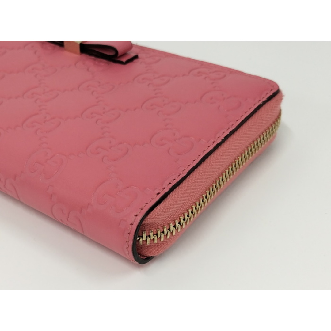 GUCCI - GUCCI ラウンドファスナー 長財布 リボン グッチシマ GUCCI - GUCCI ラウンドファスナー 長財布 リボン グッチシマ