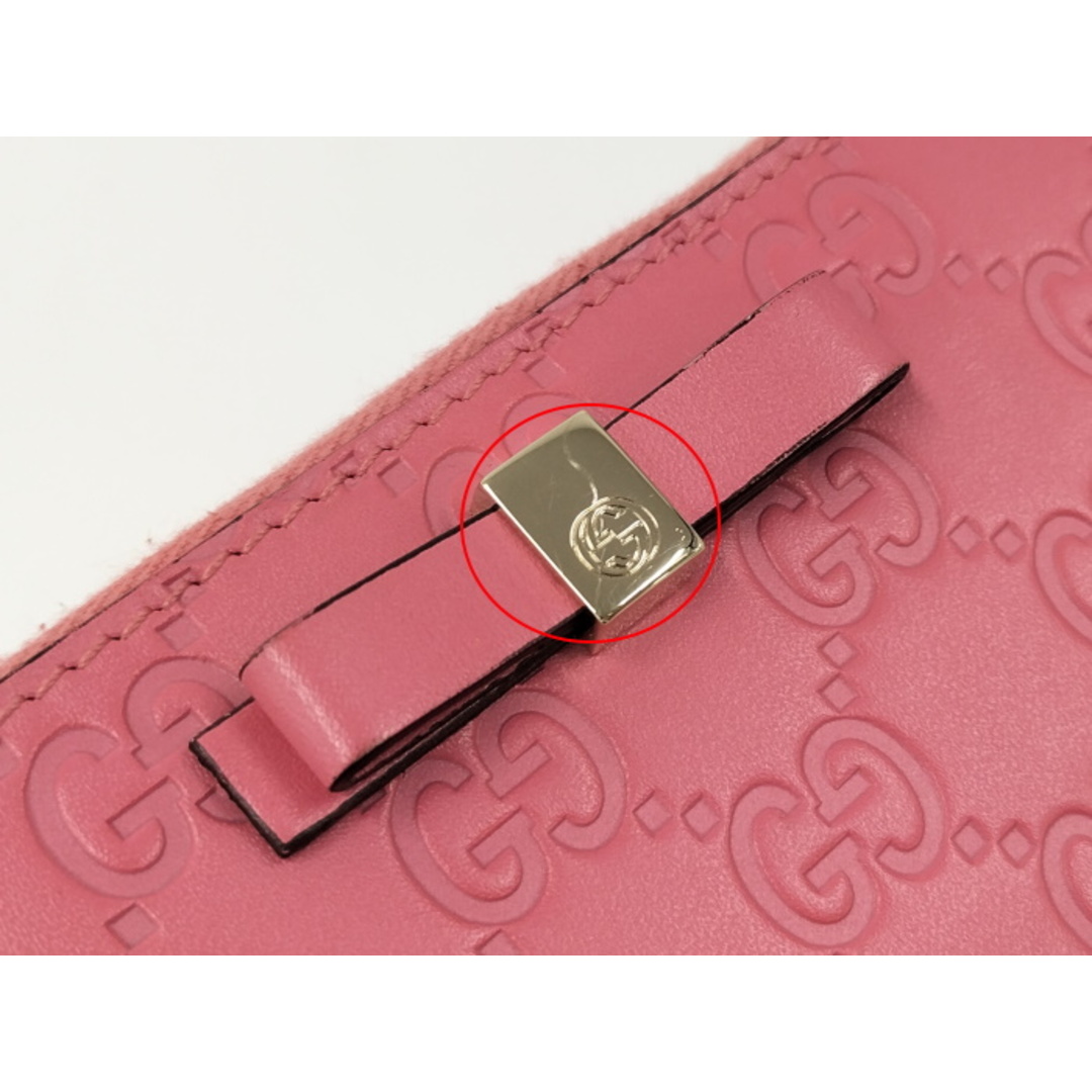 GUCCI - GUCCI ラウンドファスナー 長財布 リボン グッチシマ GUCCI - GUCCI ラウンドファスナー 長財布 リボン グッチシマ
