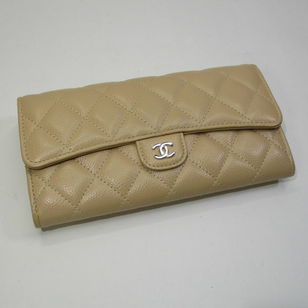 CHANEL - CHANEL 二つ折り 長財布 マトラッセ ココマーク CHANEL - CHANEL 二つ折り 長財布 マトラッセ ココマーク