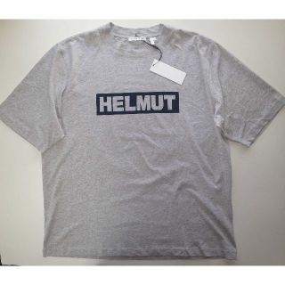 ヘルムートラング(HELMUT LANG)のHELMUT LANG ヘルムートラング ロゴ tシャツ grey sizeL(Tシャツ/カットソー(半袖/袖なし))