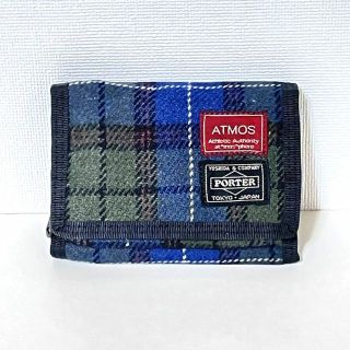 希少モデル atmos×PORTER タータンチェックウォレット 吉田カバン