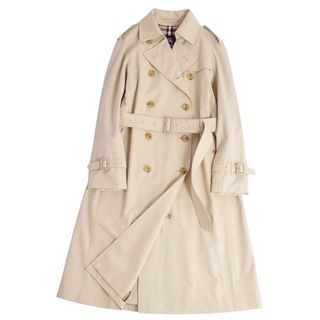 バーバリー(BURBERRY)の極美品 バーバリー ロンドン BURBERRY LONDON コート トレンチコート 裏チェック ベルト付き アウター レディース 9(M相当) ベージュ(トレンチコート)