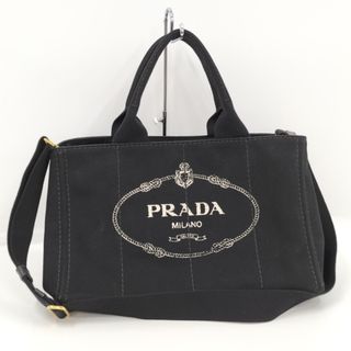 プラダ(PRADA)のPRADA カナパ トート 2WAYバッグ キャンバス ブラック 1BG439(その他)