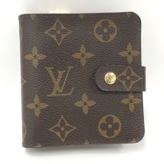 ルイヴィトン(LOUIS VUITTON)のLOUIS VUITTON コンパクトジップ 二つ折り財布 モノグラム(財布)