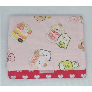 ハンドメイド　移動ポケット　ピンク　すみっこ(外出用品)