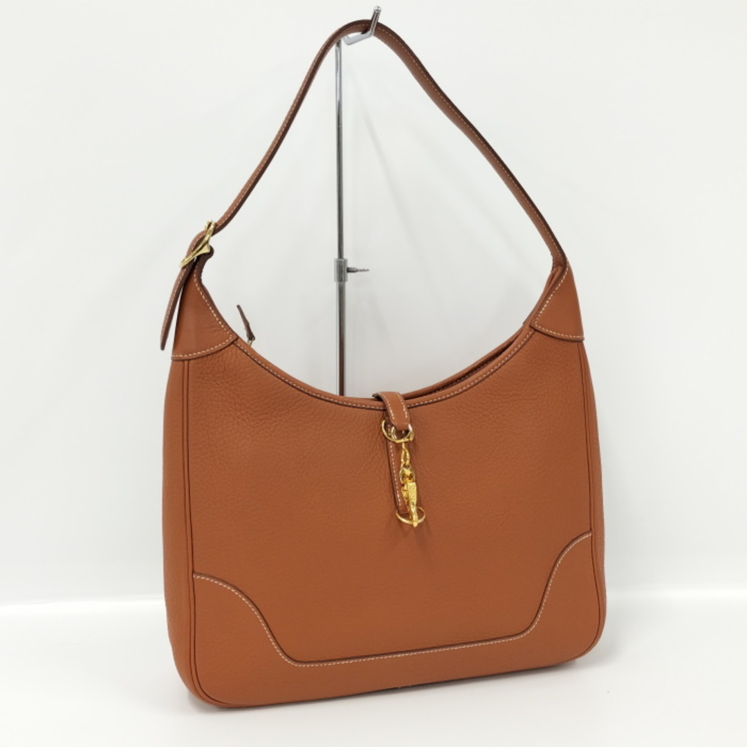 HERMES - HERMES トリム 31 ショルダーバッグ レザー ブラウン系 HERMES - HERMES トリム 31 ショルダーバッグ レザー ブラウン系