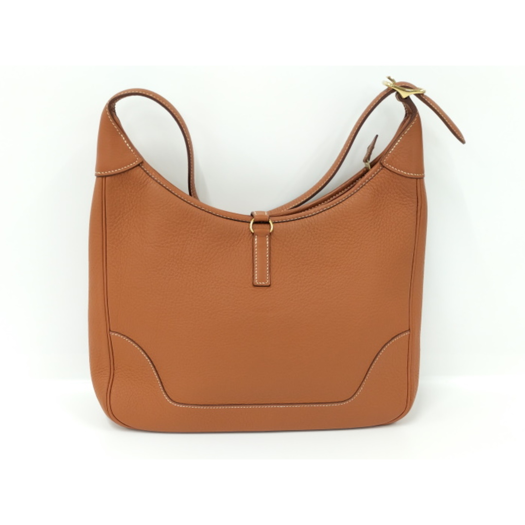 HERMES - HERMES トリム 31 ショルダーバッグ レザー ブラウン系 HERMES - HERMES トリム 31 ショルダーバッグ レザー ブラウン系
