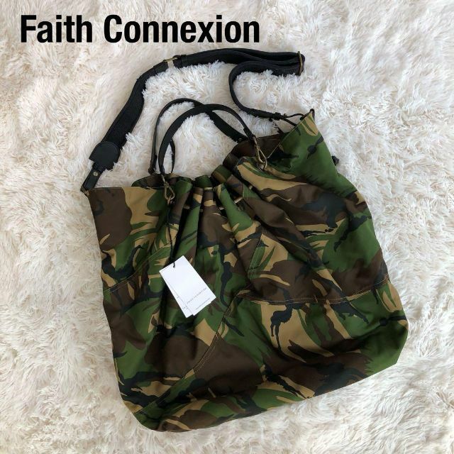 Faith Connexionフェイスコネクション迷彩柄2WAYバッグ