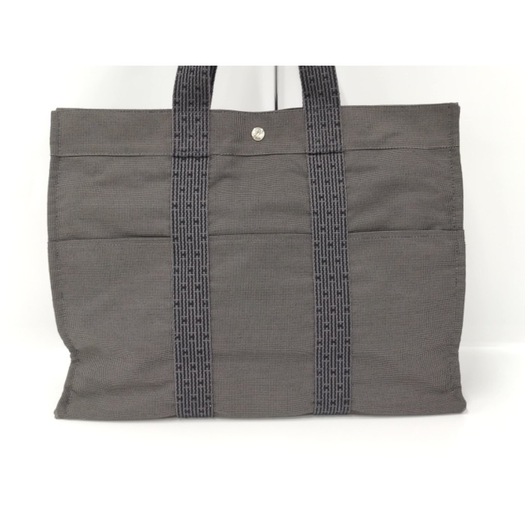 HERMES◇エールライン/トートバッグ/キャンバス/グレー - その他 HERMES◇エールライン/トートバッグ/キャンバス/グレー - その他