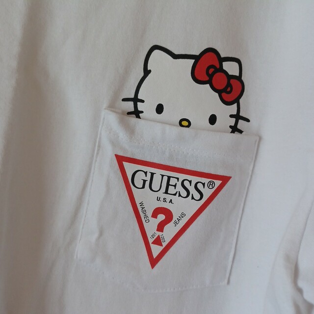 GUESS(ゲス)のキティ ゲス ポケット 半袖 Tシャツ メンズのトップス(Tシャツ/カットソー(半袖/袖なし))の商品写真