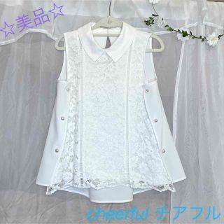 ☆美品☆ Cheerful チアフル レーストップス レディースの通販 by A's