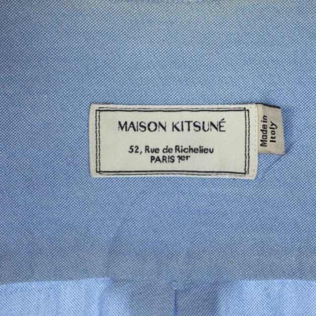 MAISON KITSUNE'(メゾンキツネ)のメゾンキツネ MAISON KITSUNE 刺繍 オックスフォードシャツ  41 メンズのトップス(シャツ)の商品写真