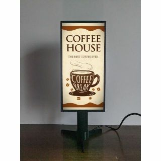 【文字変更無料】喫茶店 コーヒー カフェ アメリカン 看板 置物 ライトスタンド(その他)