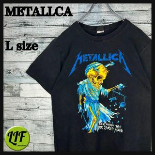 メタリカ(METALLICA)の【希少‼︎】メタリカ 両面プリント 半袖 バンドTシャツ ブラック 美品(Tシャツ/カットソー(半袖/袖なし))