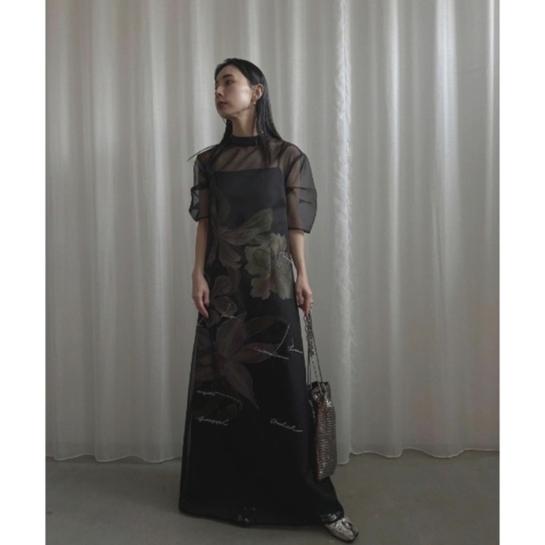 アメリ keita maruyama SHEER LAYERED DRESS