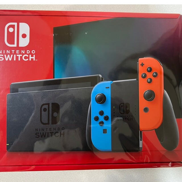 新型ニンテンドースイッチ　ネオンブルー、レッド