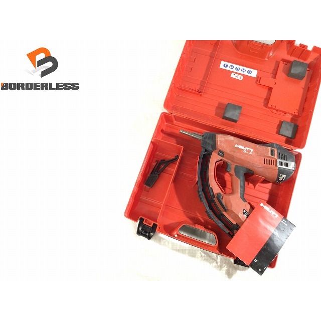 ☆品☆HILTI ヒルティ ガス式鋲打機 GX3 ケース付 ガス式鋲打ち機 ガスネイラ ガス銃 71466バイク