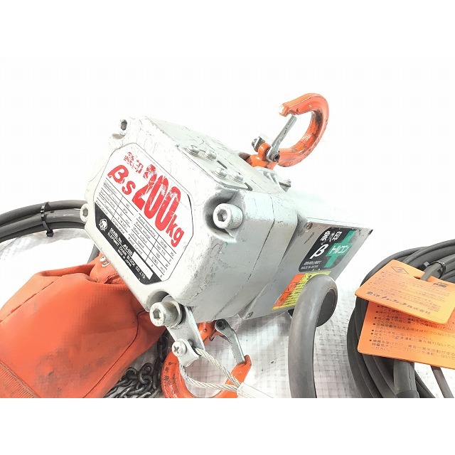 ☆品☆ 象印 β トルコン 超小型電気チェーンブロック BS 200kg 100V 荷揚げ 電動ホイスト 70122バイク