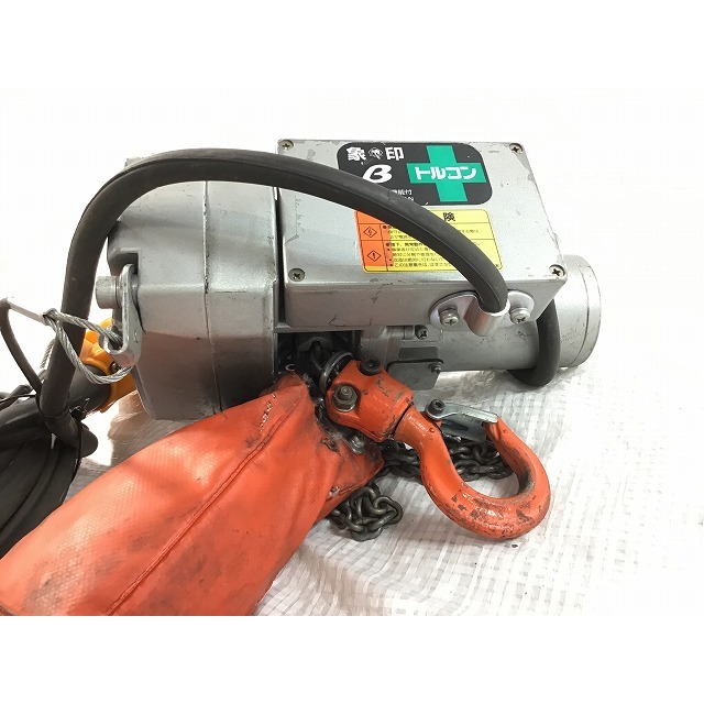 ☆中古品☆ 象印 β トルコン 超小型電気チェーンブロック BS 200kg 100V 荷揚げ 電動ホイスト 70122