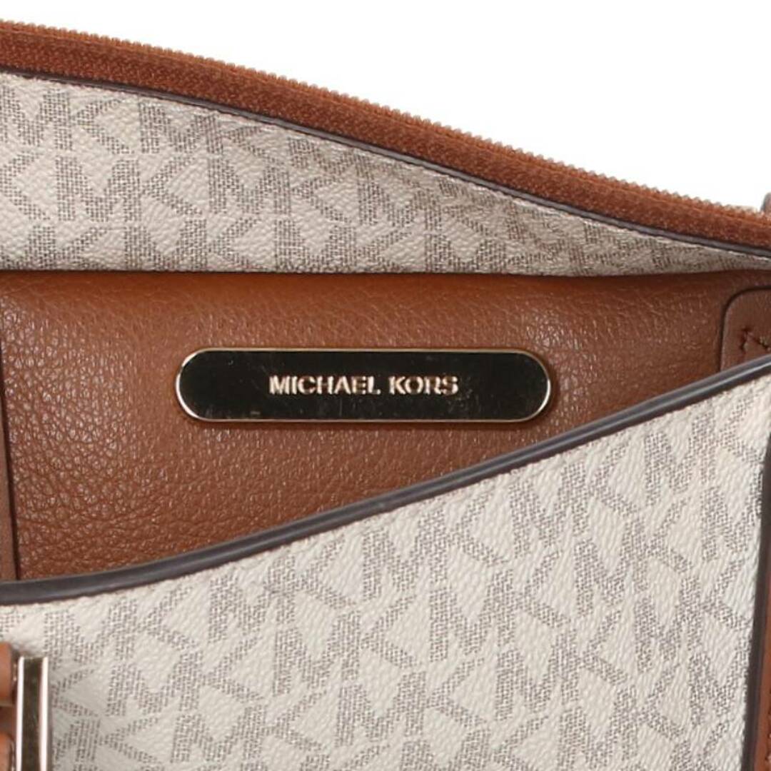 Michael Kors(マイケルコース)のマイケルコース MKイニシャルチャーム付きレザー2WAYトートバッグ  レディース レディースのバッグ(トートバッグ)の商品写真