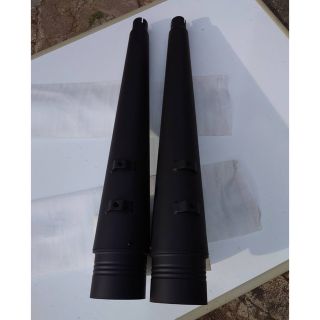 ハーレーツーリング スリップオンマフラー 4.4インチ メガホン
