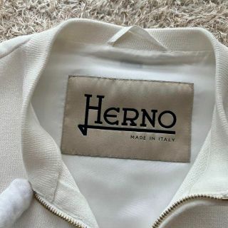 HERNO - 【未使用】HERNO ノーカラージャケット ジップブルゾン
