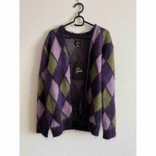 needles mohair cardigan 永野芽郁着用 パープル xs-