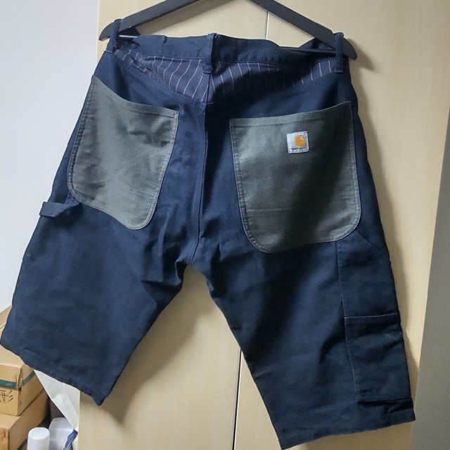 JUNYA WATANABE MAN(ジュンヤワタナベマン)のMサイズ　JUNYA WATANABE × CARHARTT ハーフパンツ メンズのパンツ(ショートパンツ)の商品写真