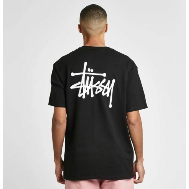 【新品】stussy Tシャツ　サイズL ブラック ベーシック 4