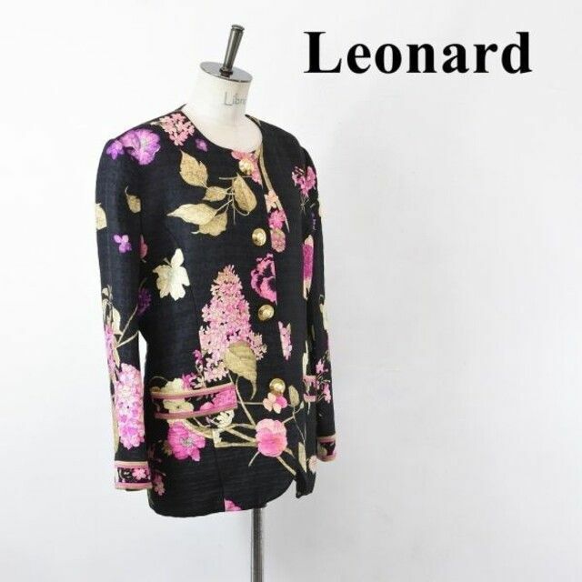 AL BS0003 高級 LEONARD レオナール レディース ノーカラー