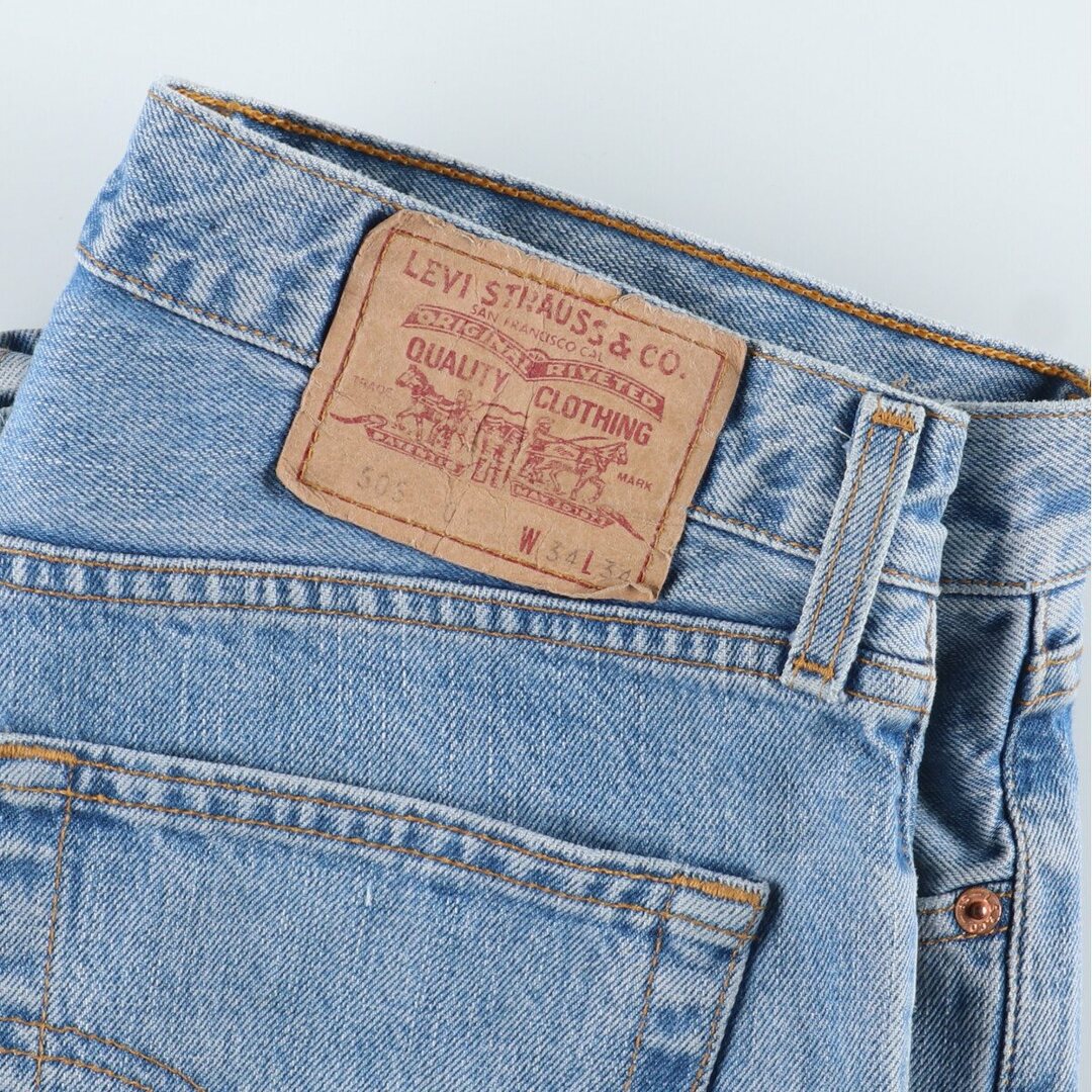 Levi's(リーバイス)の古着 リーバイス Levi's 505 ユーロモデル テーパードデニムパンツ メンズw33 /eaa341800 メンズのパンツ(デニム/ジーンズ)の商品写真