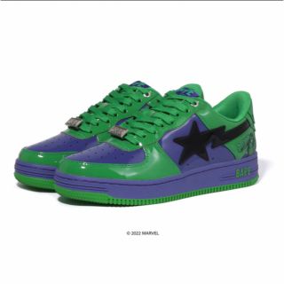 アベイシングエイプ(A BATHING APE)のBAPE STA MARVEL HULK 27cm(スニーカー)