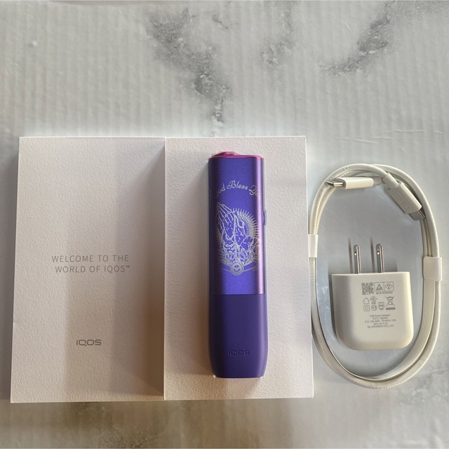 iQOS ILUMAONE イルマワン レーザー加工 祈り手 聖書 ロザリオ 紫 7