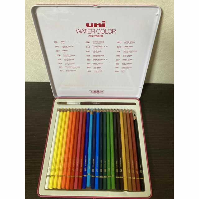 三菱鉛筆(ミツビシエンピツ)のuni WATER COLOR 水彩色鉛筆　24色 エンタメ/ホビーのアート用品(色鉛筆)の商品写真