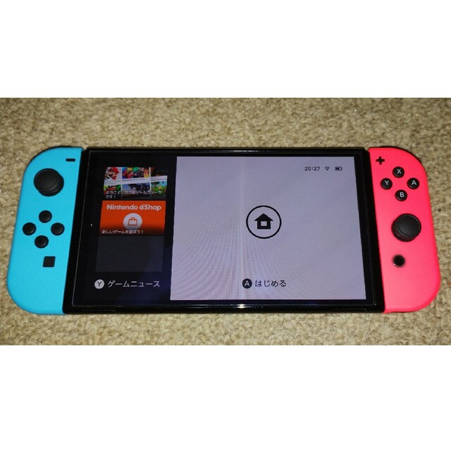 Nintendo Switch(ニンテンドースイッチ)の【中古】ニンテンドースイッチ　有機ＥＬモデル　ジョイコンつき Nintendo エンタメ/ホビーのゲームソフト/ゲーム機本体(家庭用ゲーム機本体)の商品写真