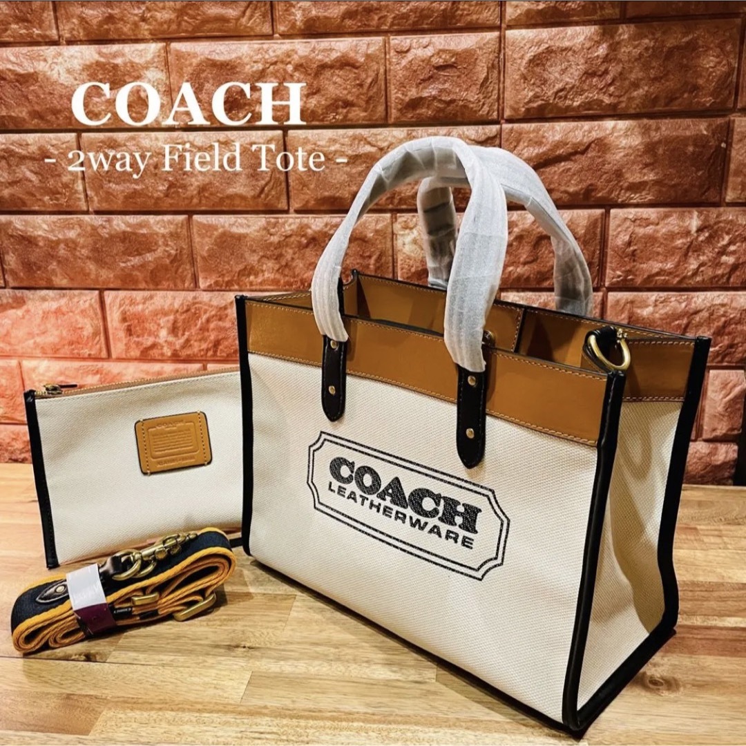 GINGER掲載商品】 【新品未使用！】COACH フィールド トートバッグ