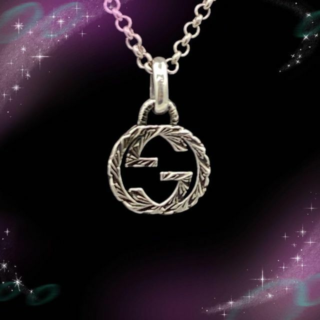 Gucci - 《超美品》 グッチ インターロッキングG ネックレス SV925の
