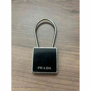 プラダ(PRADA)のPRADA プラダ　キーリング　チャーム　ブラック(キーホルダー)