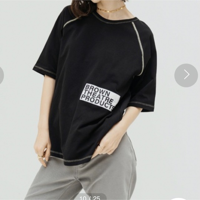 THEATRE PRODUCTS(シアタープロダクツ)のステッチ半袖Tシャツ レディースのトップス(Tシャツ(半袖/袖なし))の商品写真