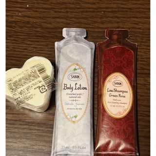 サボン(SABON)のサボン　ハートソープS  ボディーローション　ローシャンプーセット(サンプル/トライアルキット)