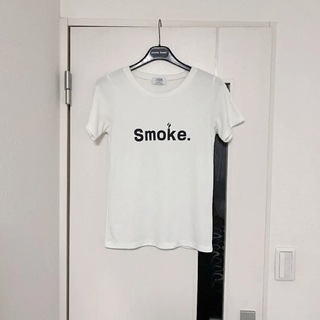 ジェイダ(GYDA)のsmoke. タバコ 煙草 白 Tシャツ(Tシャツ(半袖/袖なし))