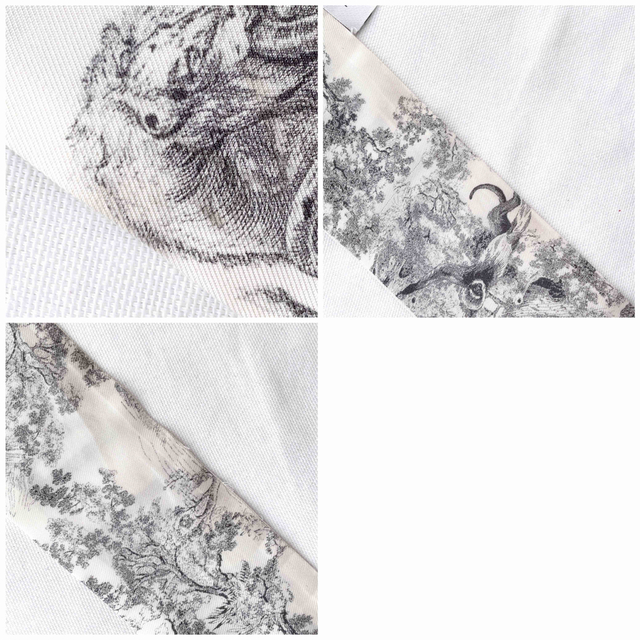 Christian Dior(クリスチャンディオール)のDIOR ディオール　アニマル　ロゴ入り　ミッツァ　スカーフ　バンドー　美品 レディースのファッション小物(バンダナ/スカーフ)の商品写真
