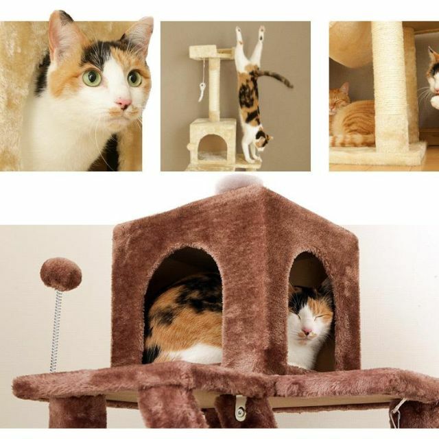 キャットタワー 猫タワー おしゃれ 据え置き キャット 猫 タワー 1439 その他のペット用品(猫)の商品写真