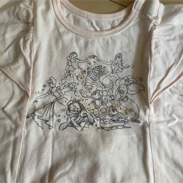 mou jon jon(ムージョンジョン)の半袖Tシャツ　2枚　90cm キッズ/ベビー/マタニティのキッズ服女の子用(90cm~)(Tシャツ/カットソー)の商品写真