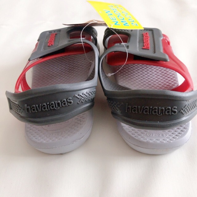 havaianas(ハワイアナス)の【即日発送】新品 ハワイアナス  スポーツサンダル 16 センチ 男の子 レッド キッズ/ベビー/マタニティのキッズ靴/シューズ(15cm~)(サンダル)の商品写真