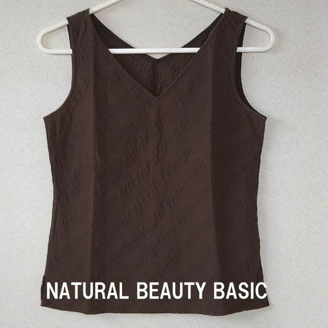 NATURAL BEAUTY BASIC(ナチュラルビューティーベーシック)の★格安 NBB(ナチュラルビューティーベーシック)ノースリーブシャツ★ レディースのトップス(シャツ/ブラウス(半袖/袖なし))の商品写真