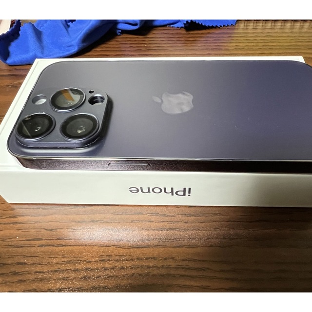 iPhone 14 Pro 128GB SIMフリー パープル 付属品完備 - スマートフォン本体