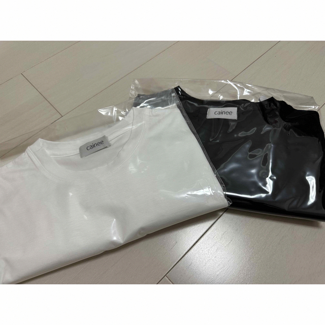 CAINEE long Sleeve Tee  Black White 2枚 レディースのトップス(Tシャツ(長袖/七分))の商品写真