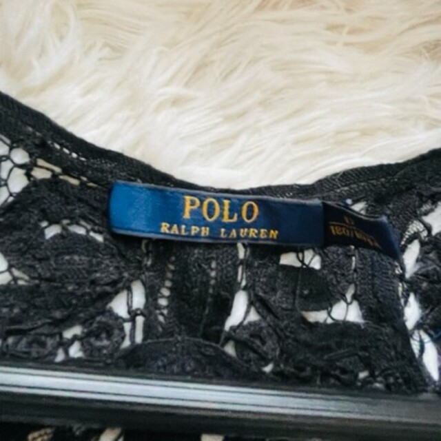 POLO RALPH LAUREN(ポロラルフローレン)の【POLO RALPH LAUREN】新品タグ付き レースブラウス ブラックXL レディースのトップス(シャツ/ブラウス(半袖/袖なし))の商品写真