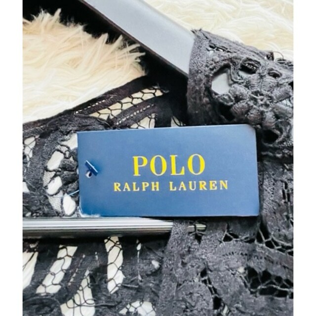 POLO RALPH LAUREN(ポロラルフローレン)の【POLO RALPH LAUREN】新品タグ付き レースブラウス ブラックXL レディースのトップス(シャツ/ブラウス(半袖/袖なし))の商品写真